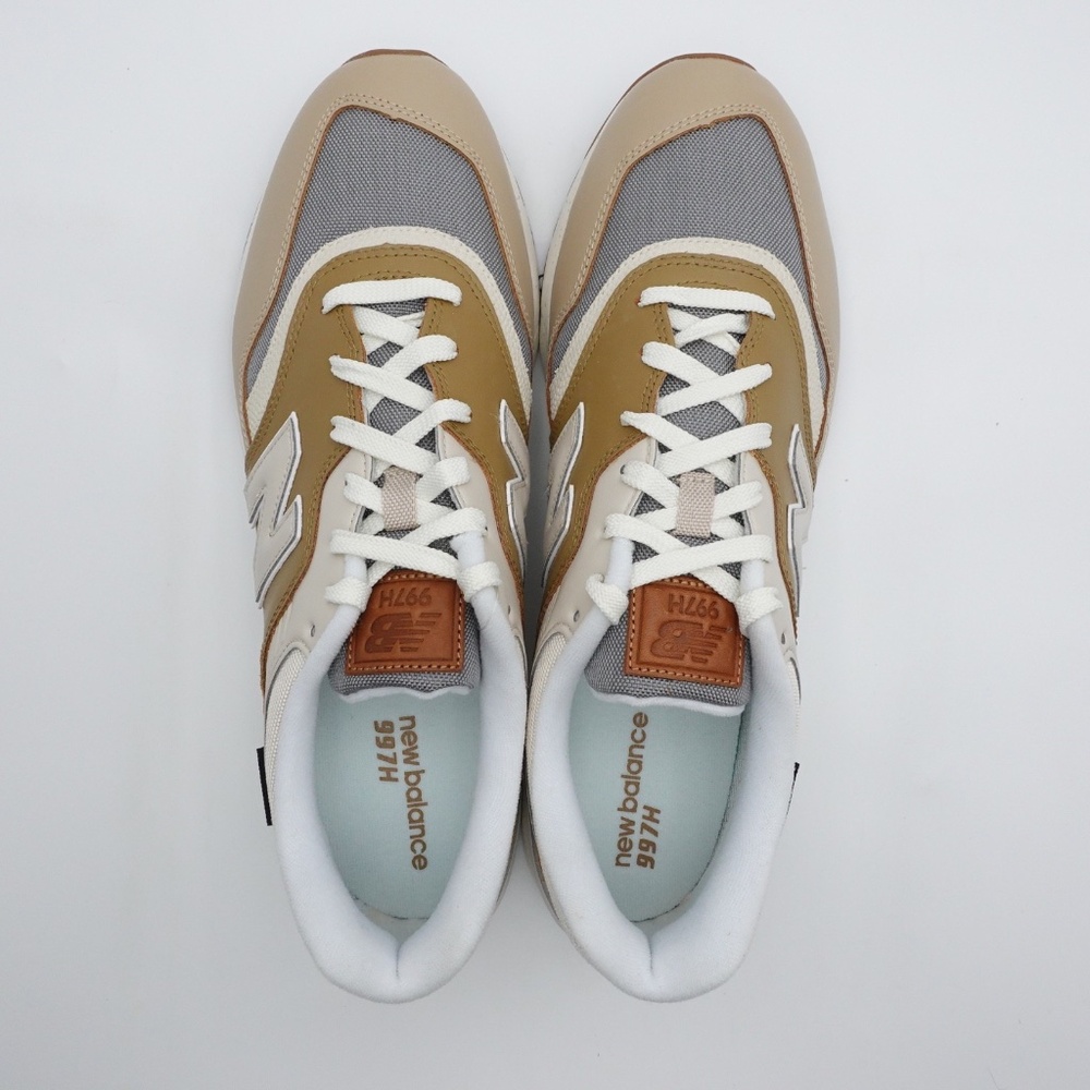 NEW Men's New Balance 997H Cordura Sneakers CM997HZZ Beige/White - Picture 3 of 12